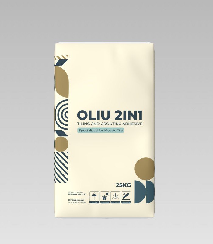 Keo 2IN1 ốp lát và chà mạch Oliu