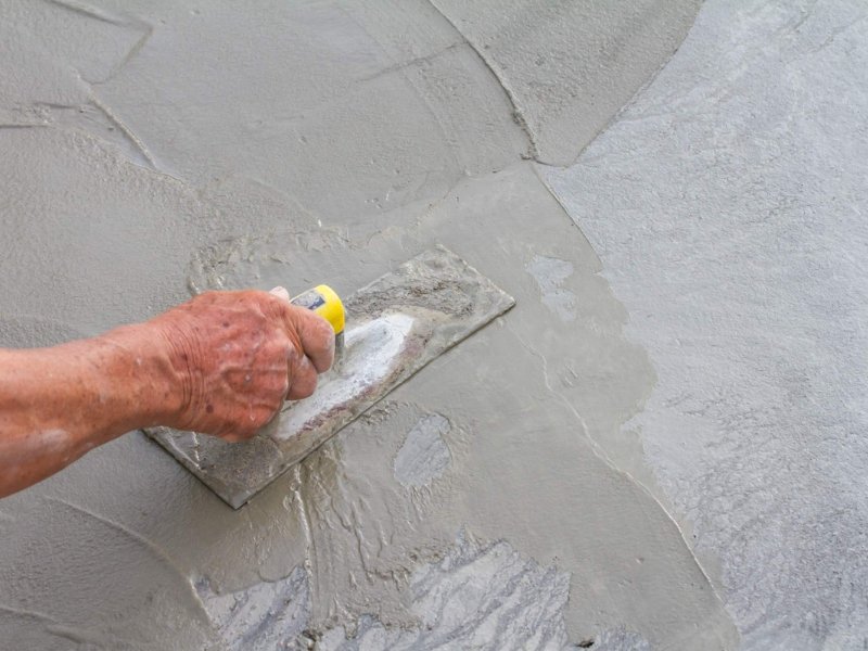 Tường bê tông mài hoàn thiện bằng cách xử lý bề mặt bê tông của tường