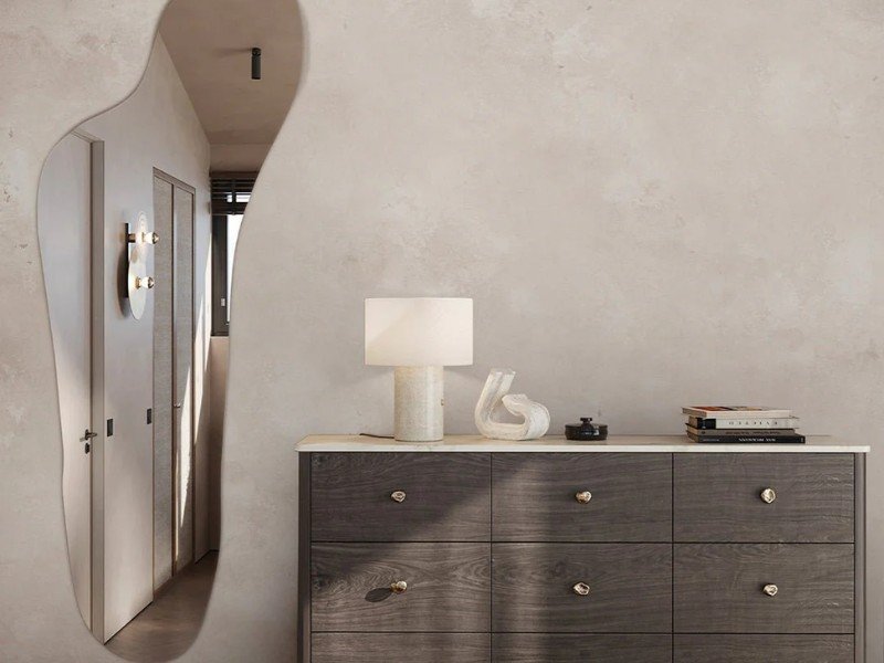 Sơn giả bê tông tone beige cho các không gian ấm áp