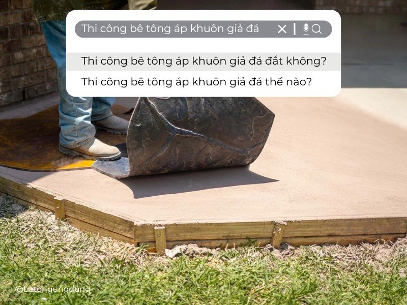 Thi công bê tông áp khuôn giả đá có đắt không? Tìm hiểu quy trình