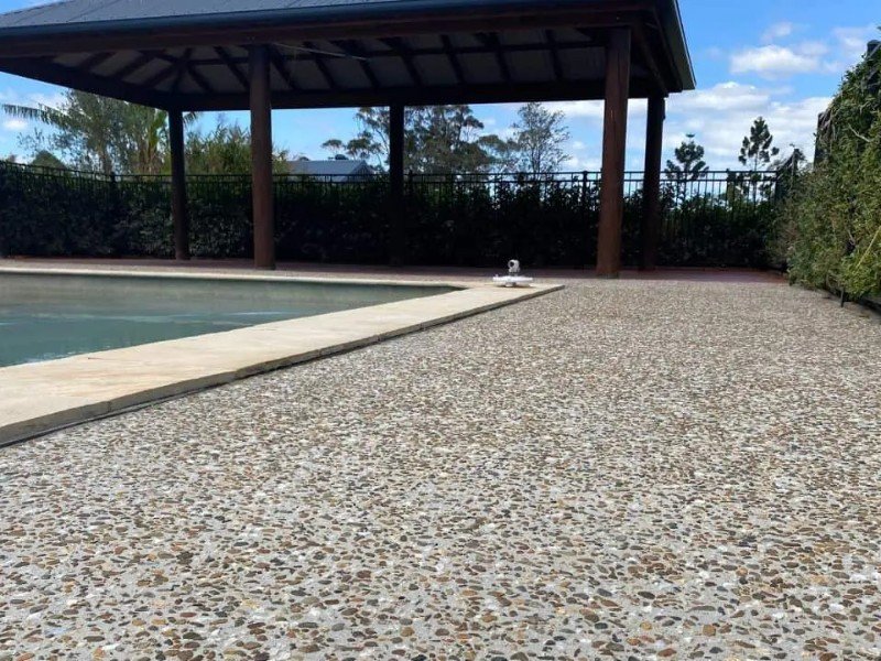 Ứng dụng của bê tông đá rửa trong thi công